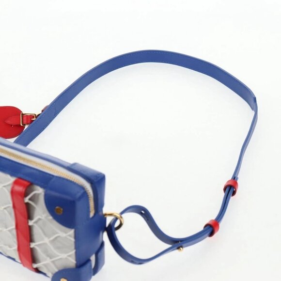 LOUIS VUITTON White LV X NBA Soft Trunk Phone Box Bag M80101 LV Auth 138078M - Picture 8 of 16